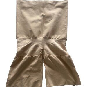 Spanx 1X Higher Power Shaper Shorts High Waisted Seamless Shorts Nude Slimming
